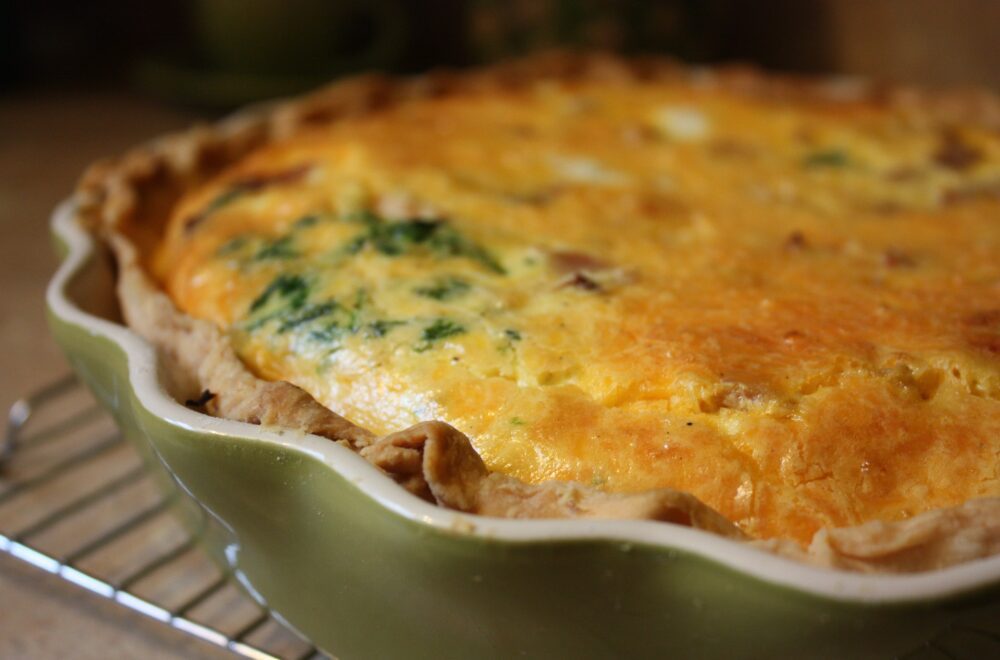 Quiche lardons-fromage