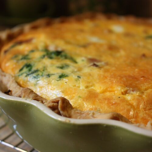 Quiche lardons-fromage